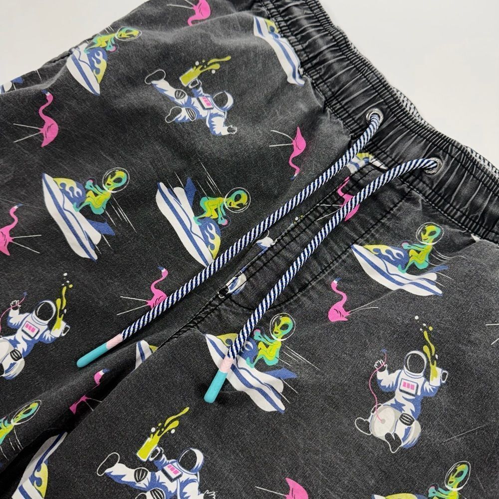 Party Pants Alien Print Swim Shorts Medium - Picture 2 of 13
